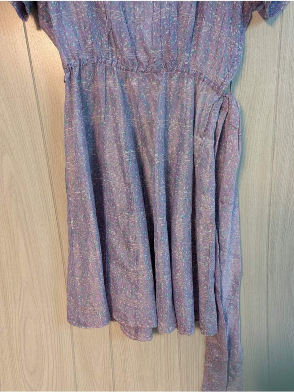 Vintage 50’s-60’s Caldwell Casuals Floral Dress Women’s 100% Bemberg Rayon Yarn - Picture 3 of 10
